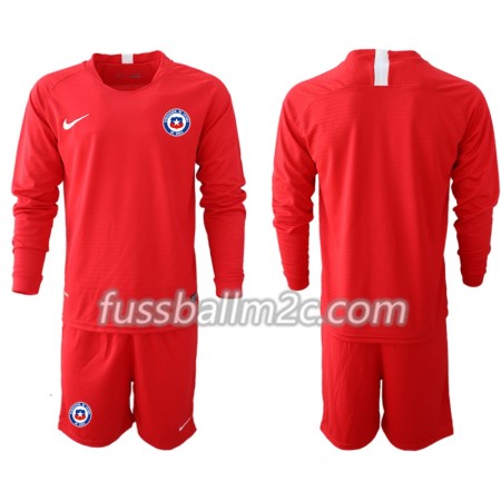 Fußballtrikots Chile Kinder Heim Trikotsatz 2018-2019 Langarm